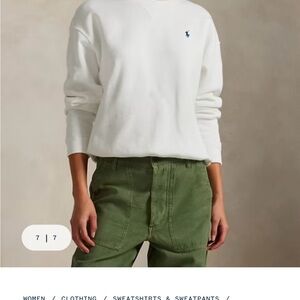 White Sweatshirt by Ralph Lauren